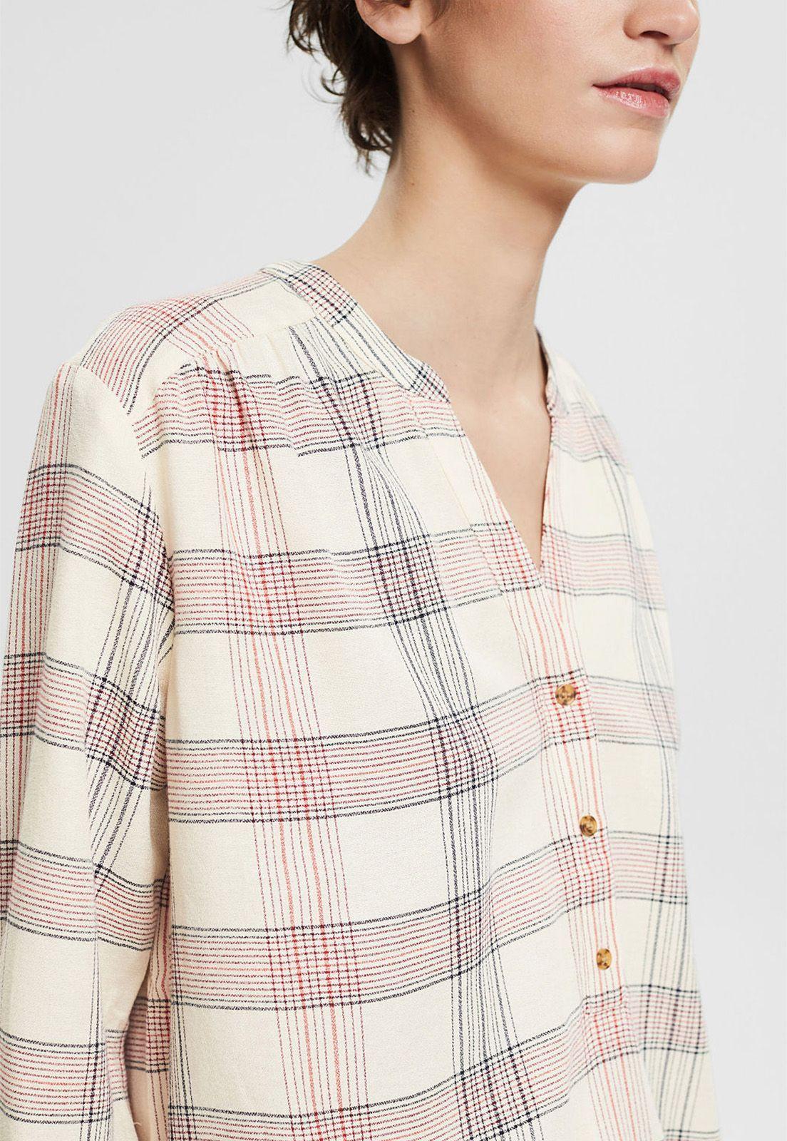 Blusa Manga Larga A Cuadros Esprit-2