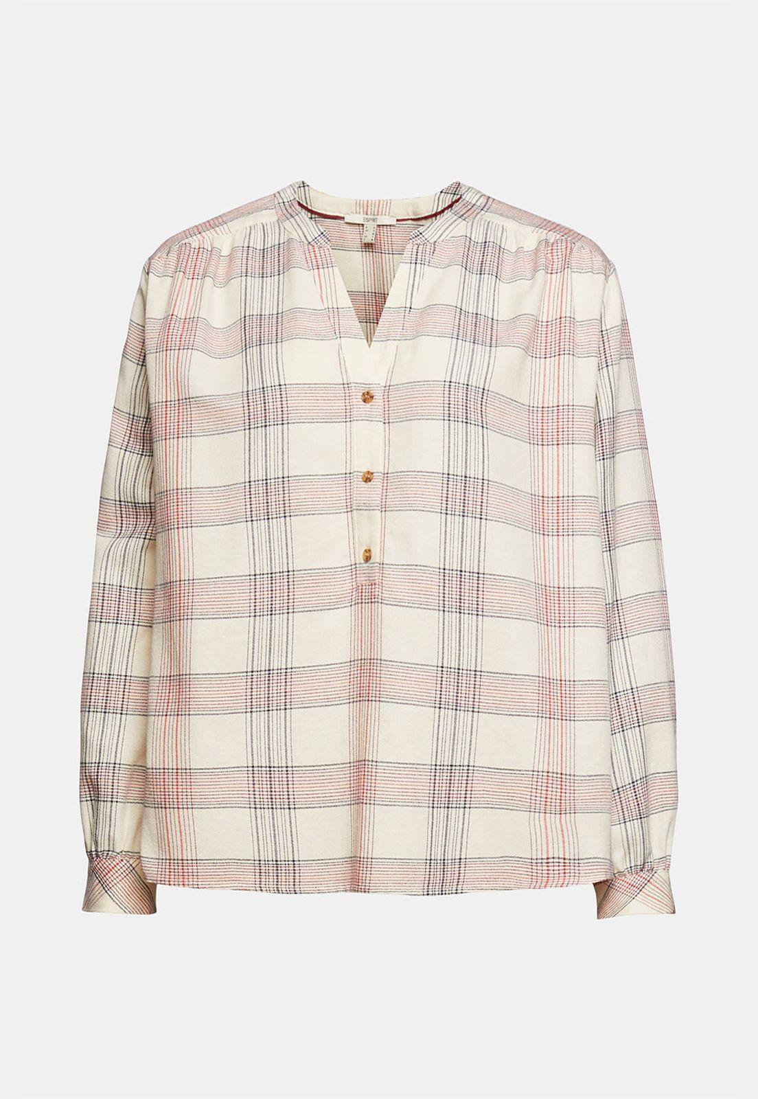 Blusa Manga Larga A Cuadros Esprit-3