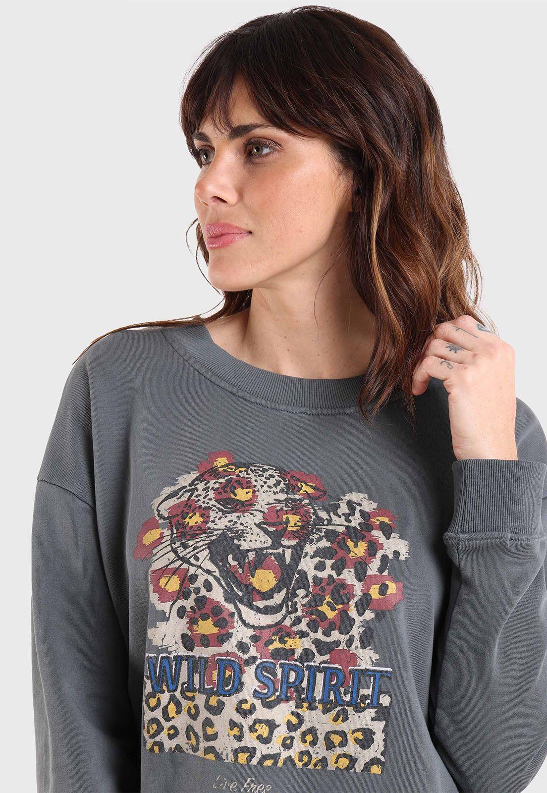 Poleron Cuello Redondo Mujer Soviet SPLM730CB-2