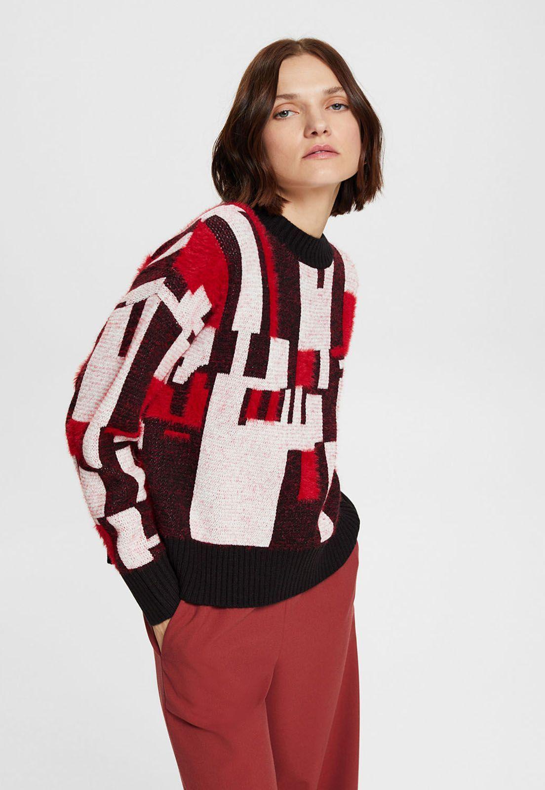 Sweater Estampado Mujer Esprit-0