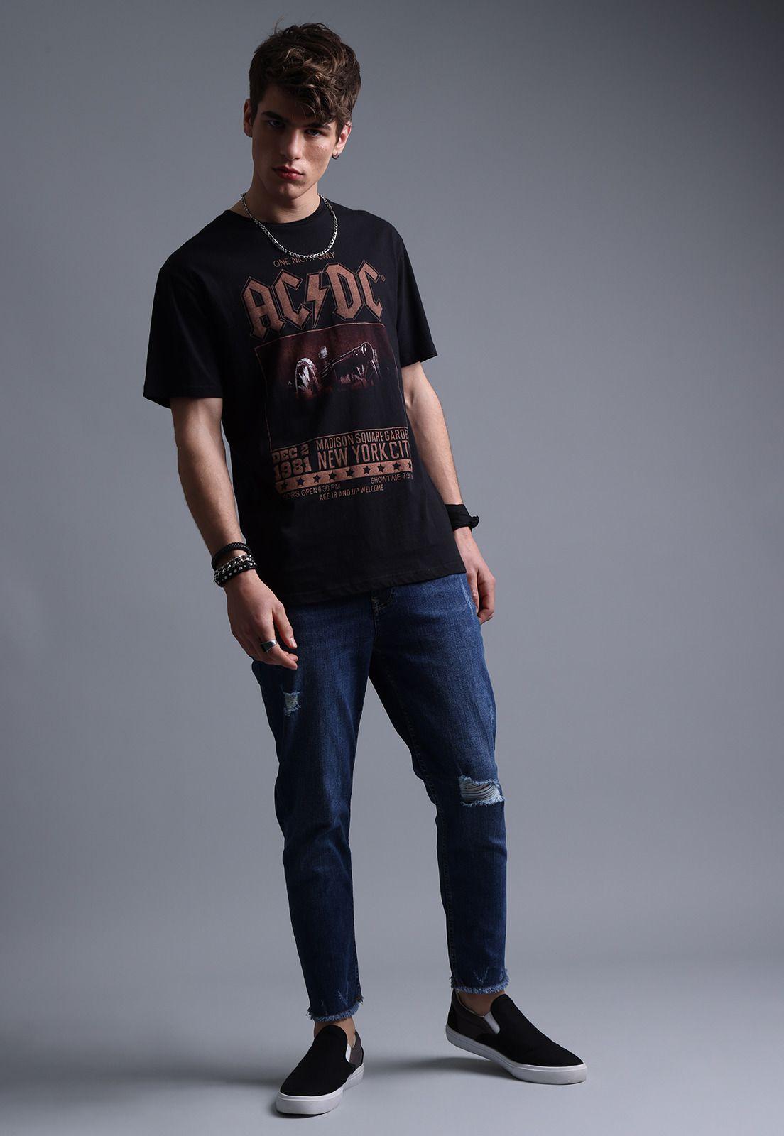 Polera Rock AC/DC Hombre Soviet SPOH568NE-3