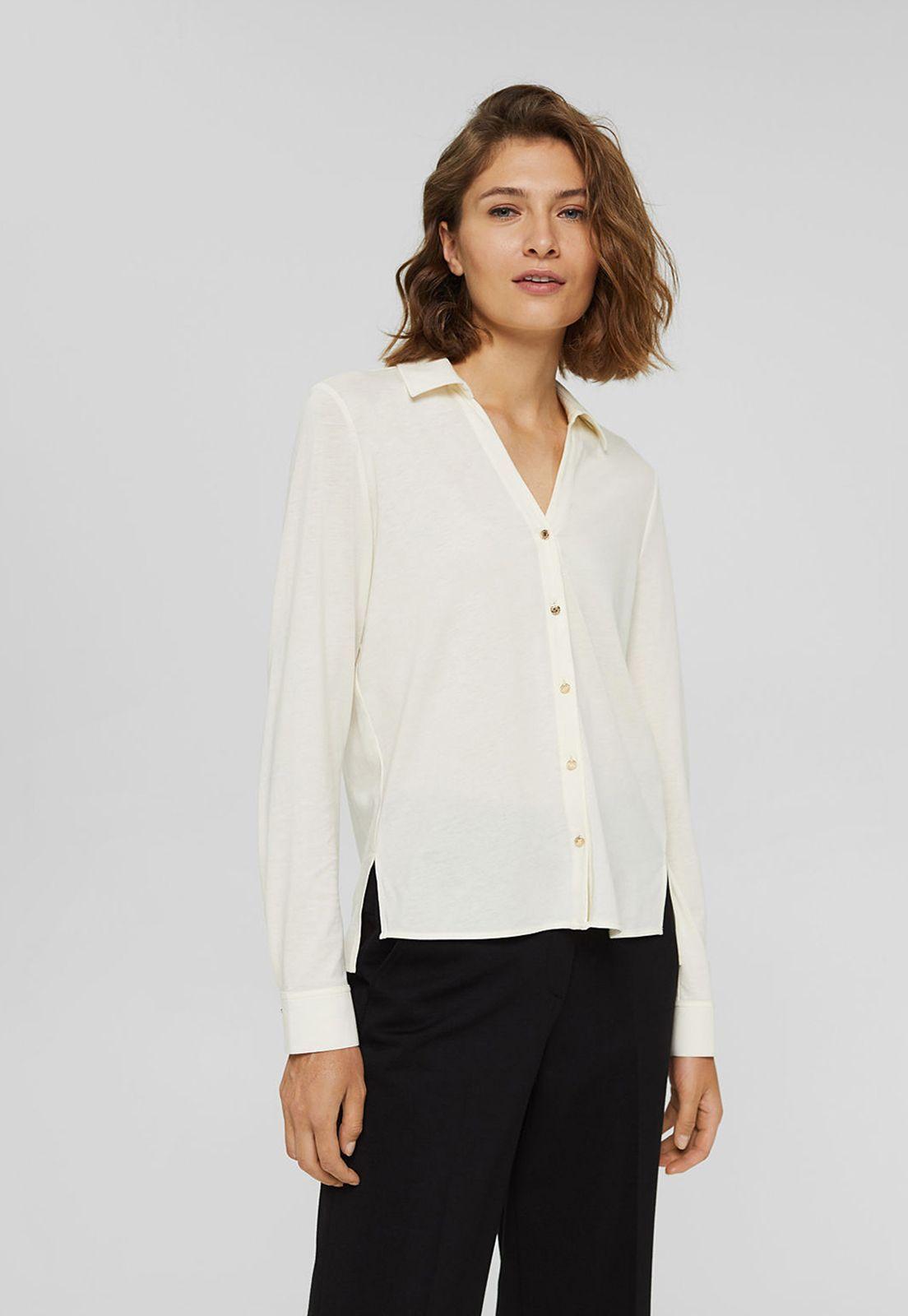Polera Mujer Manga Larga Estilo Camisero Esprit-0