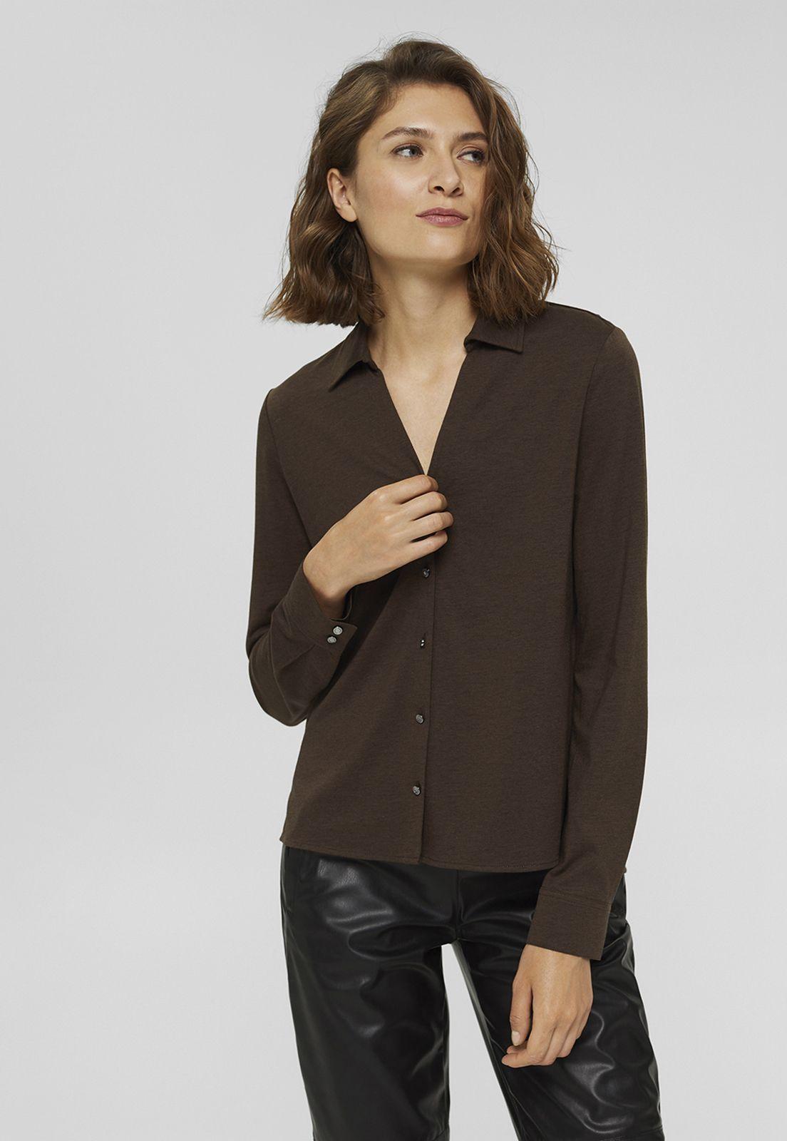 Polera Mujer Manga Larga Estilo Camisero Esprit-0