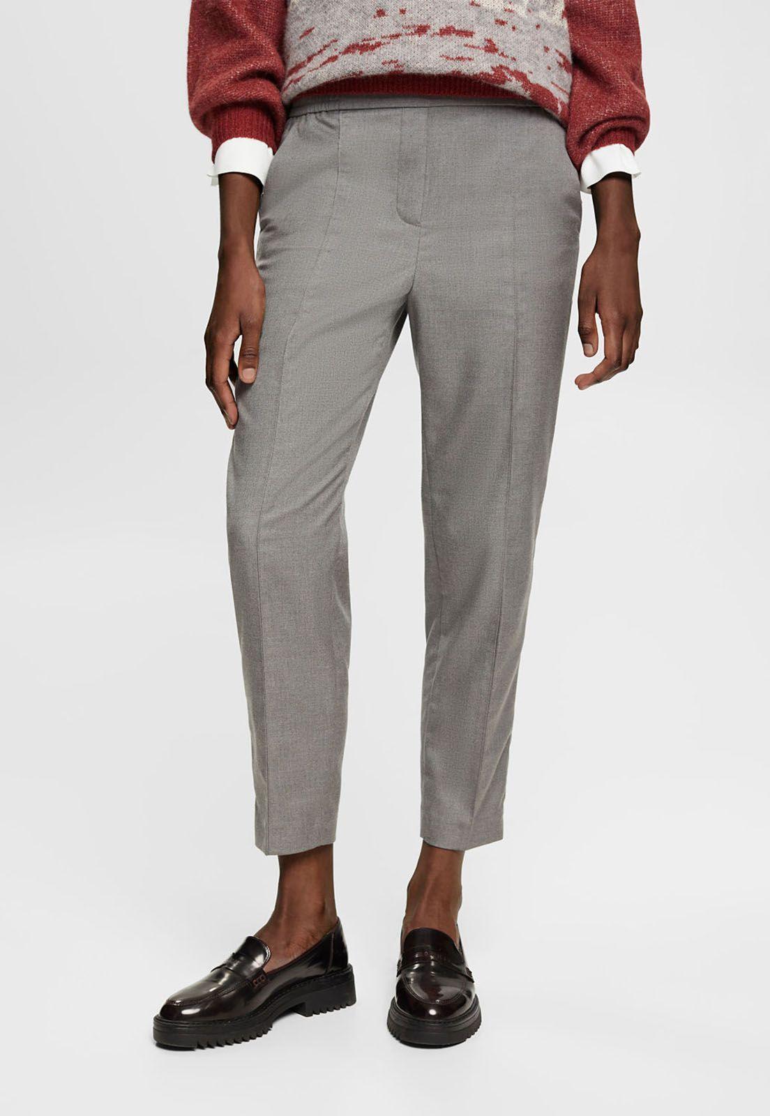 Pantalón De Pierna Estrecha Mujer Esprit-0