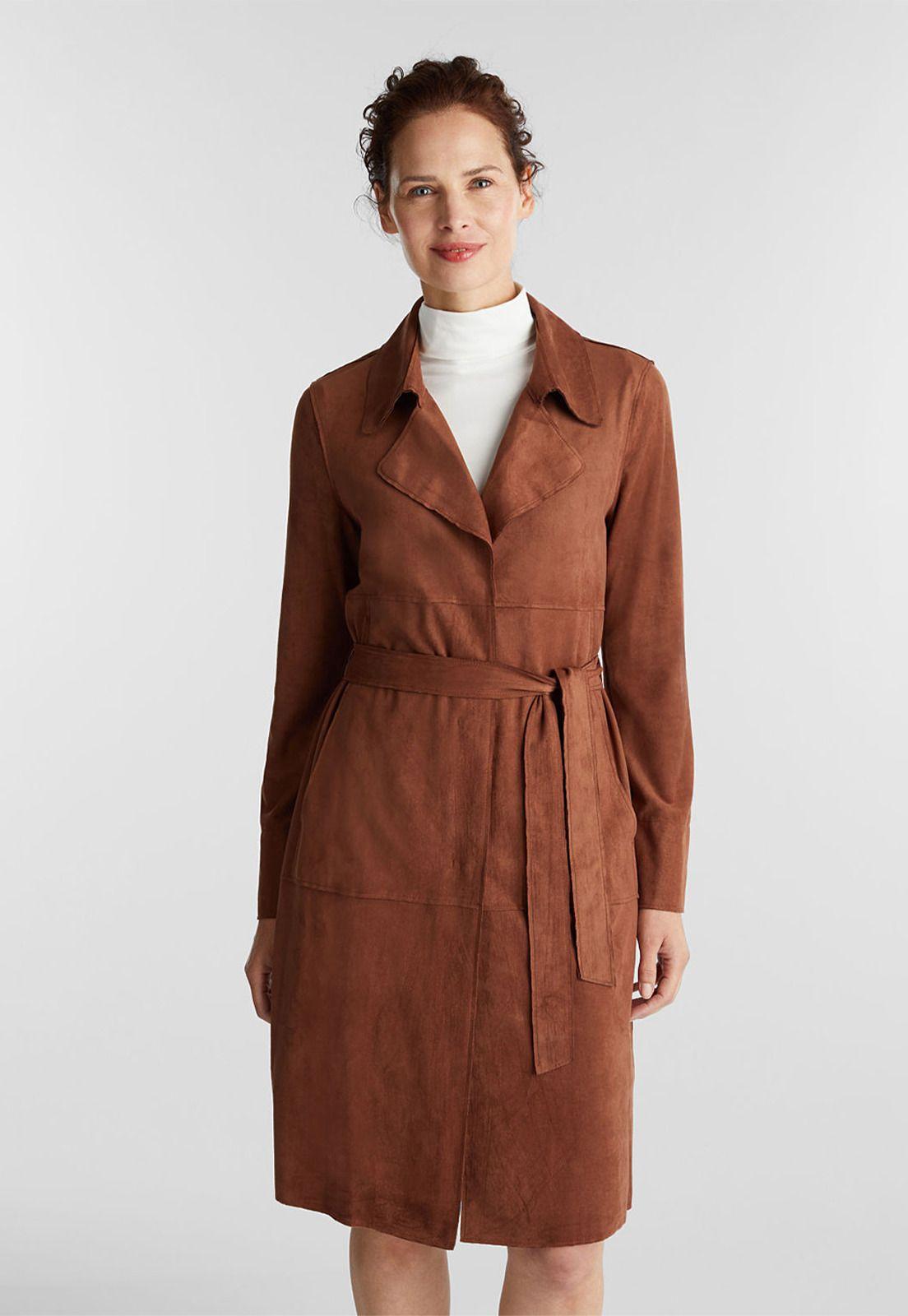 Abrigo Mujer De Suede Esprit-0