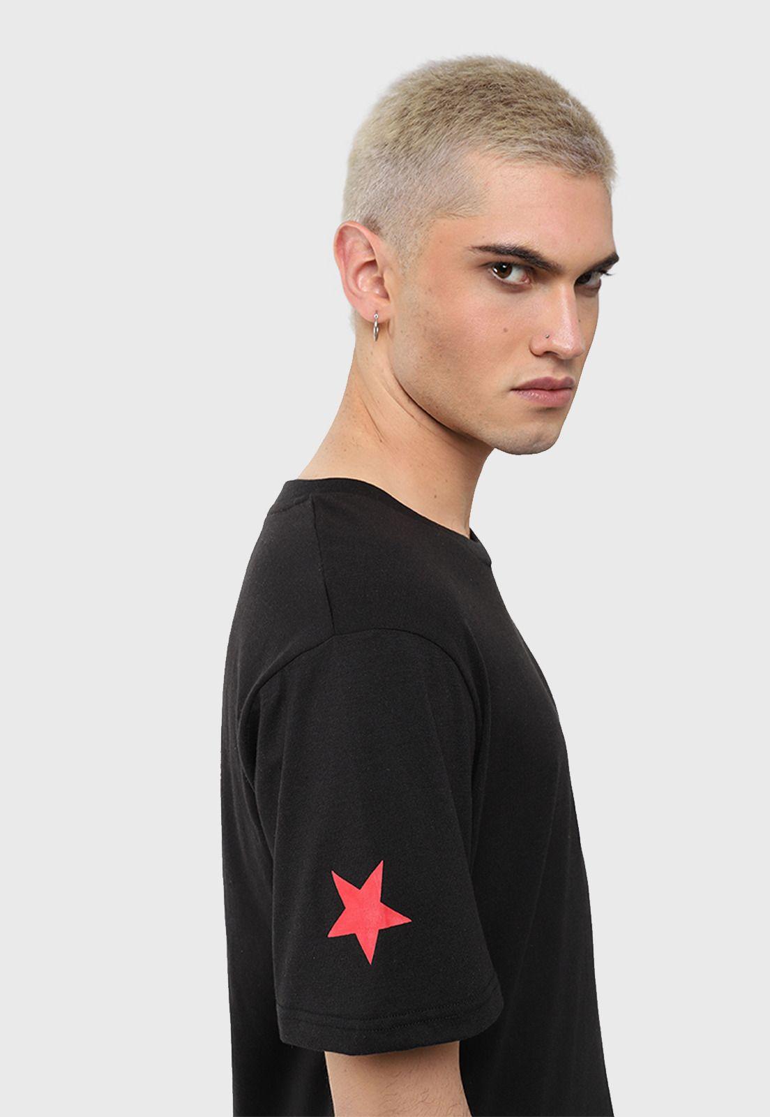 Pijama Corto Negro SVPJH04NE-3