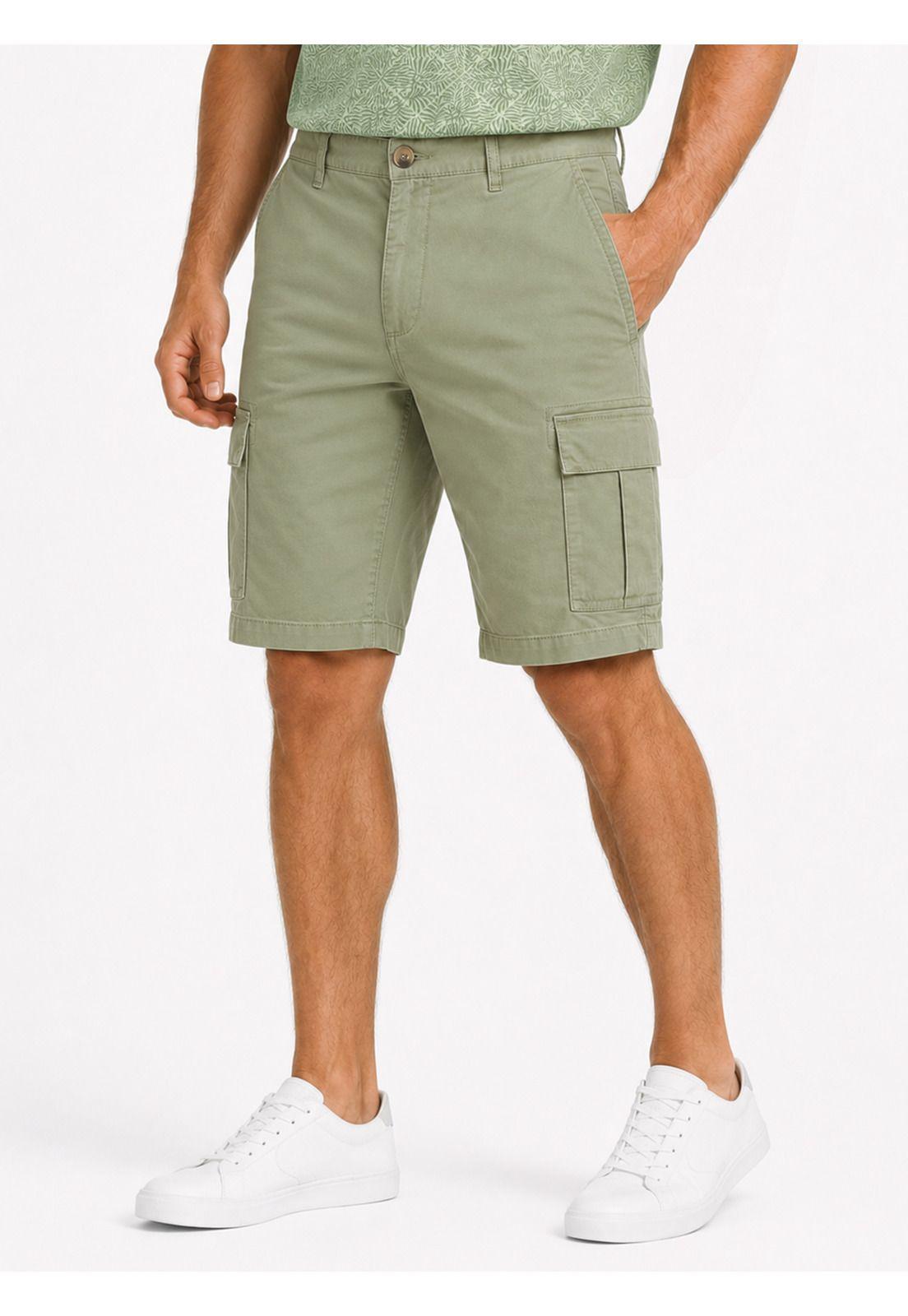 Bermuda Cargo Spandex Regular Fit Verde Arrow BE34021VE-0