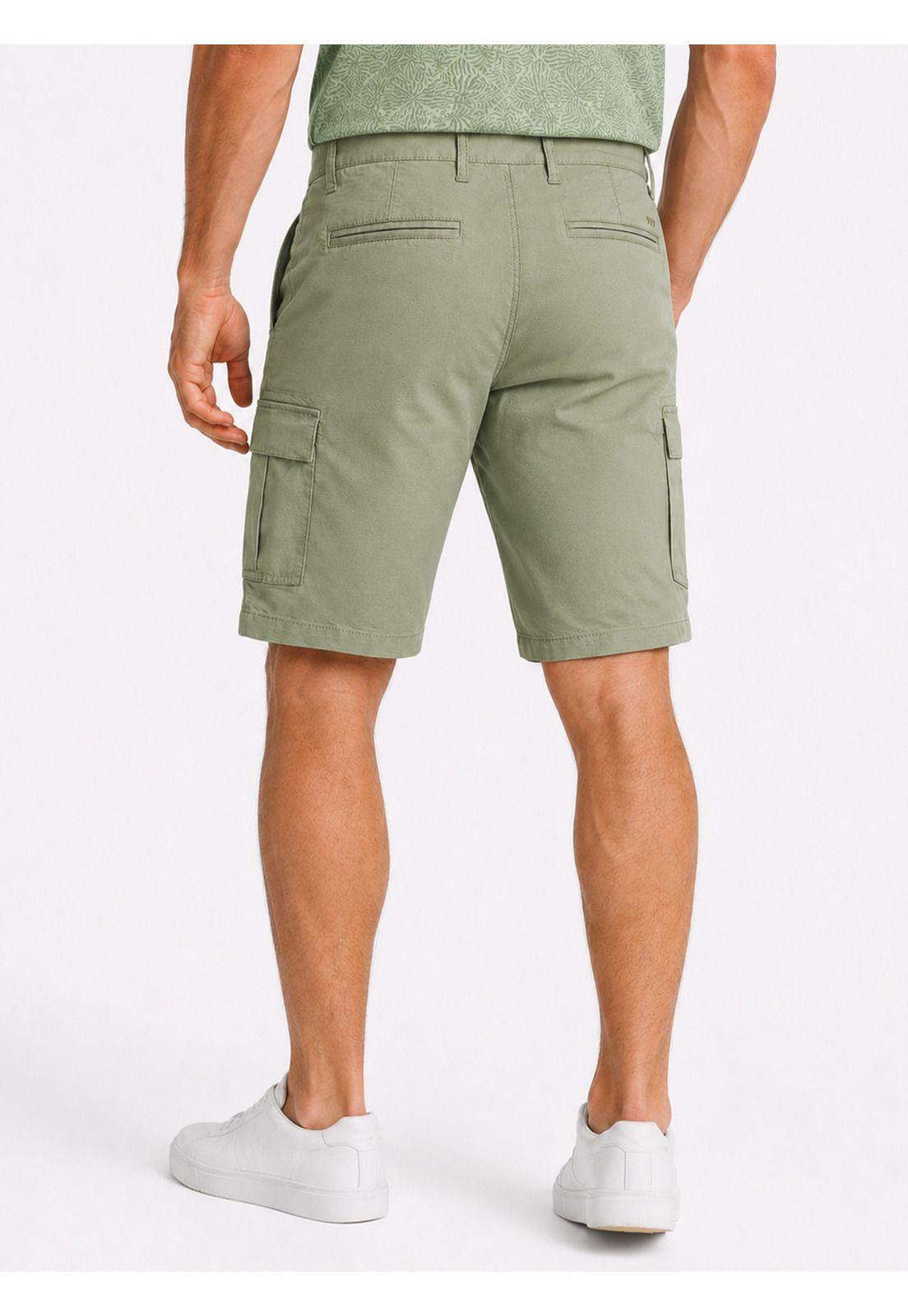 Bermuda Cargo Spandex Regular Fit Verde Arrow BE34021VE-1