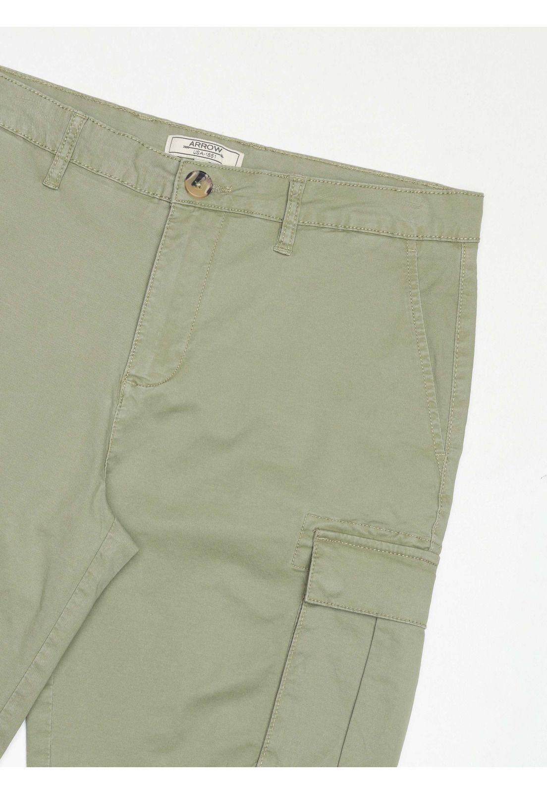 Bermuda Cargo Spandex Regular Fit Verde Arrow BE34021VE-4