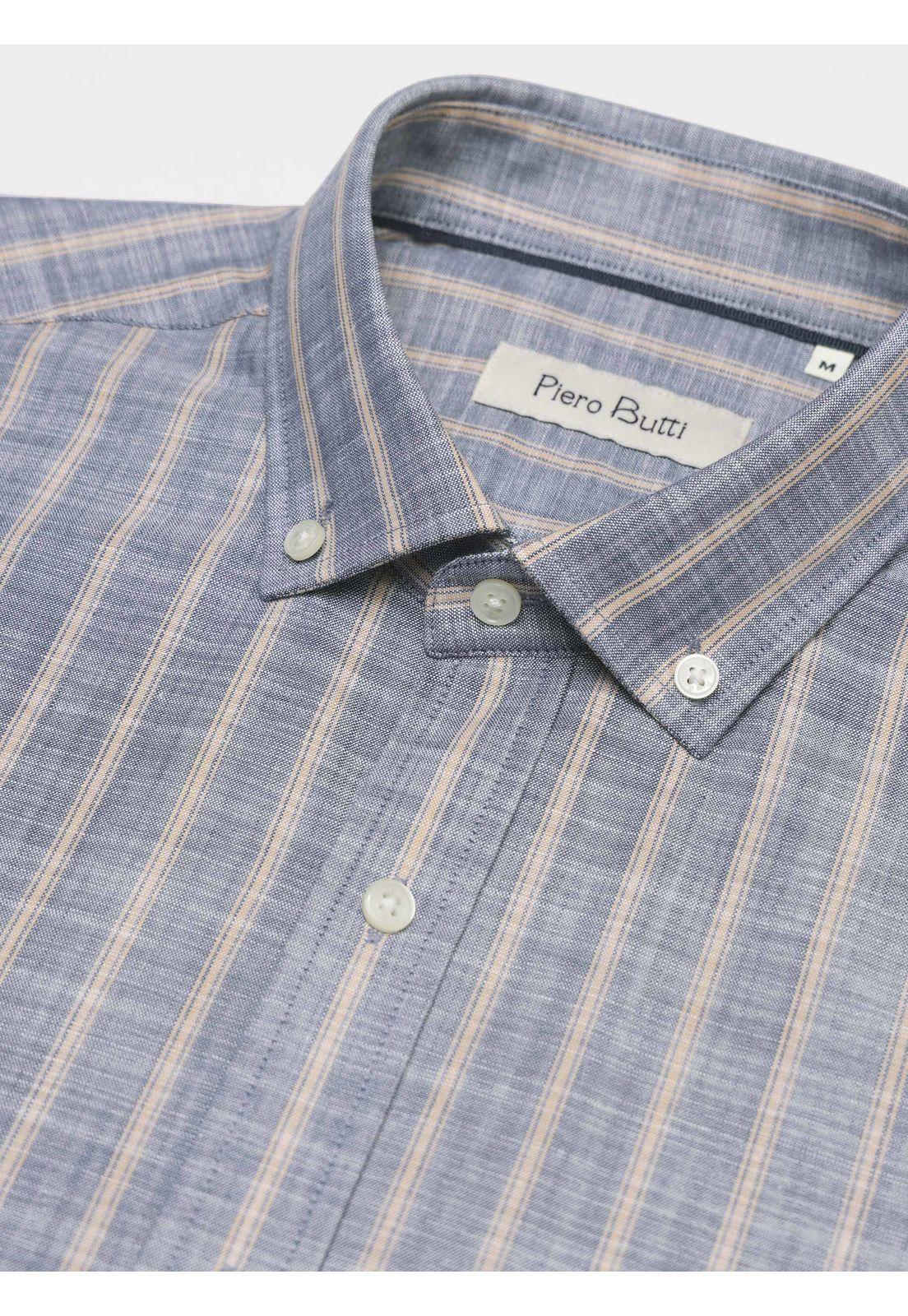 Camisa A Rayas Regular Fit Denim Piero Butti PBDVF24DE-4