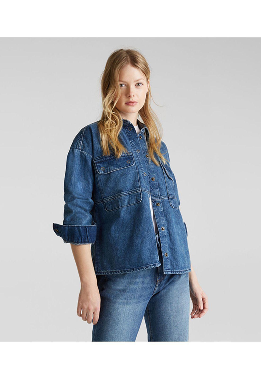 Blusa denim-0