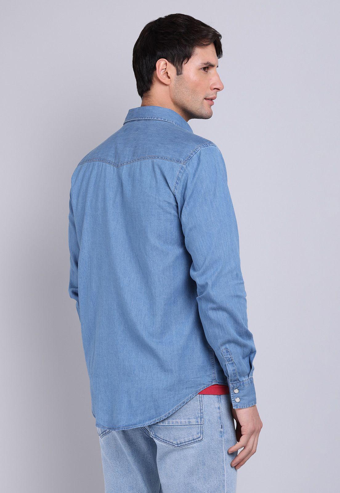 Camisa Denim Manga Larga Soviet BVSHF21DE-1