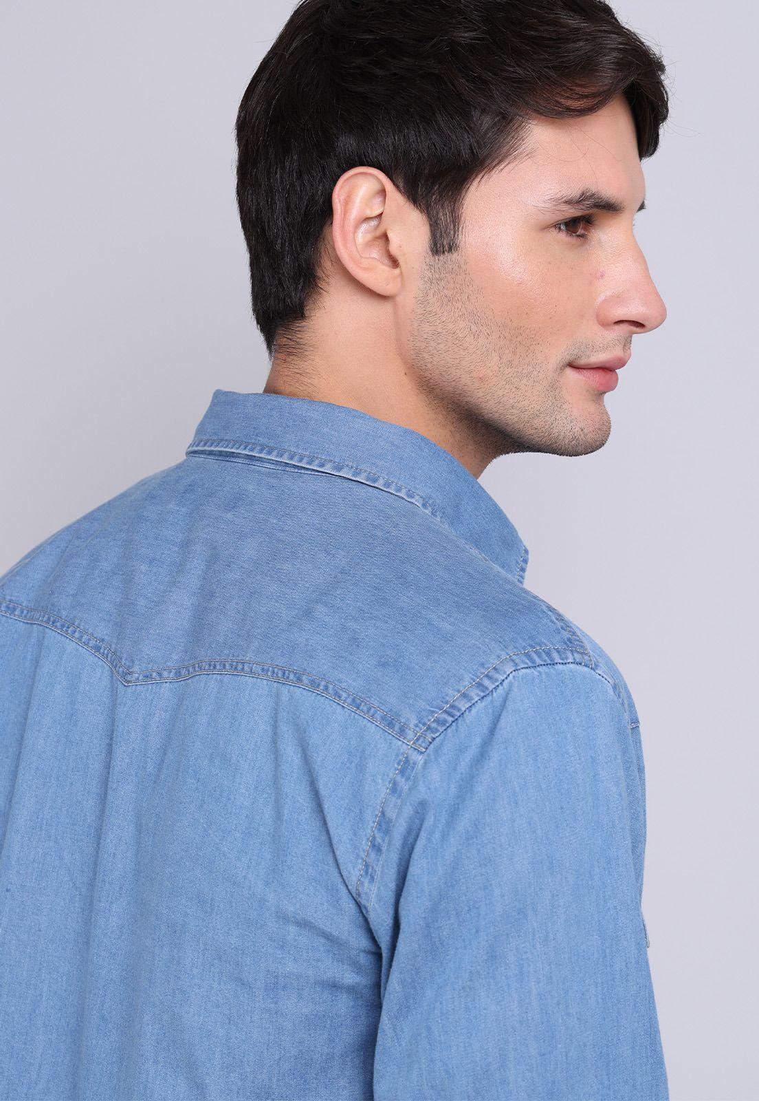 Camisa Denim Manga Larga Soviet BVSHF21DE-4
