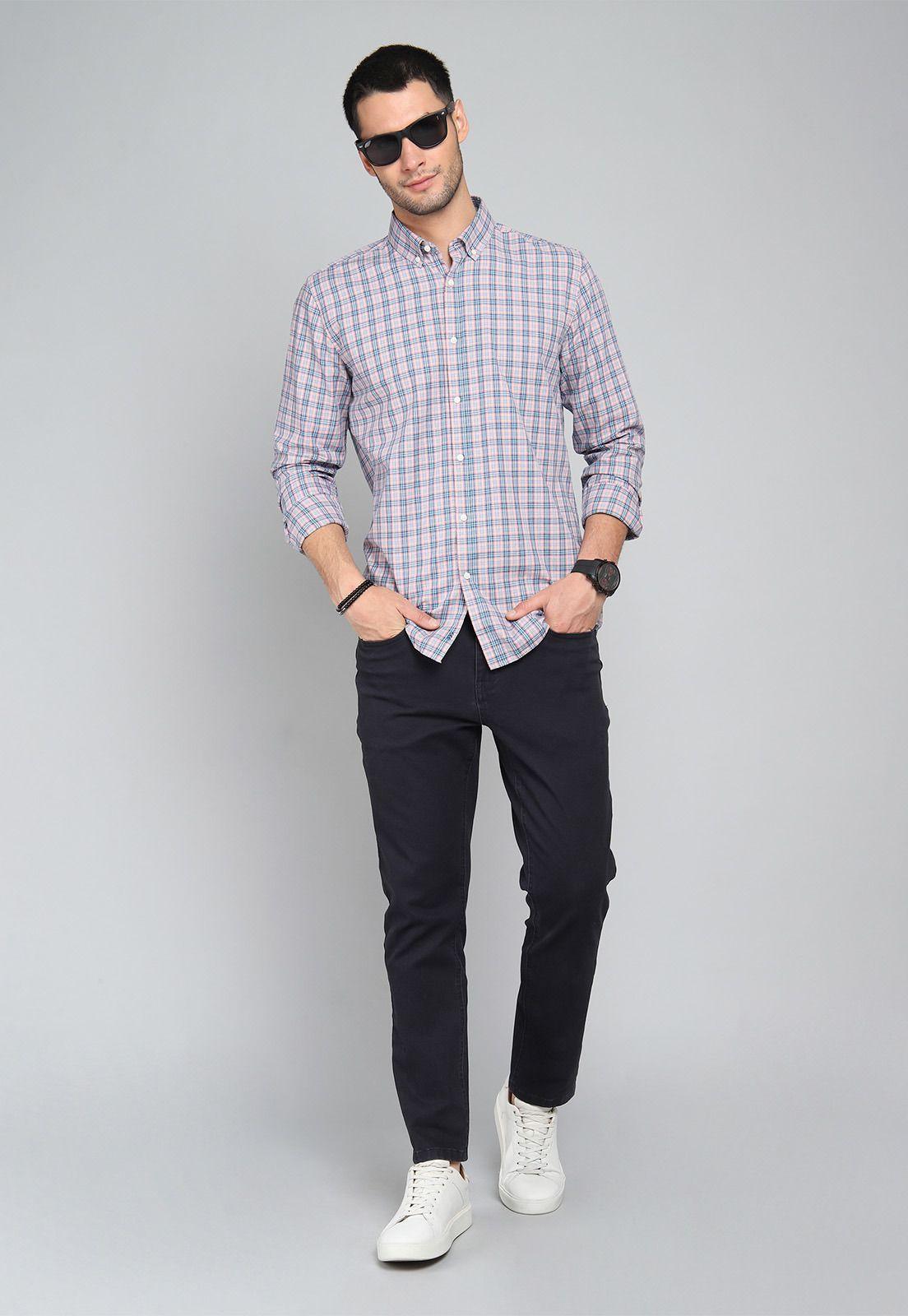 Camisa Cuadros Manga Larga Arrow CM31048RD-3