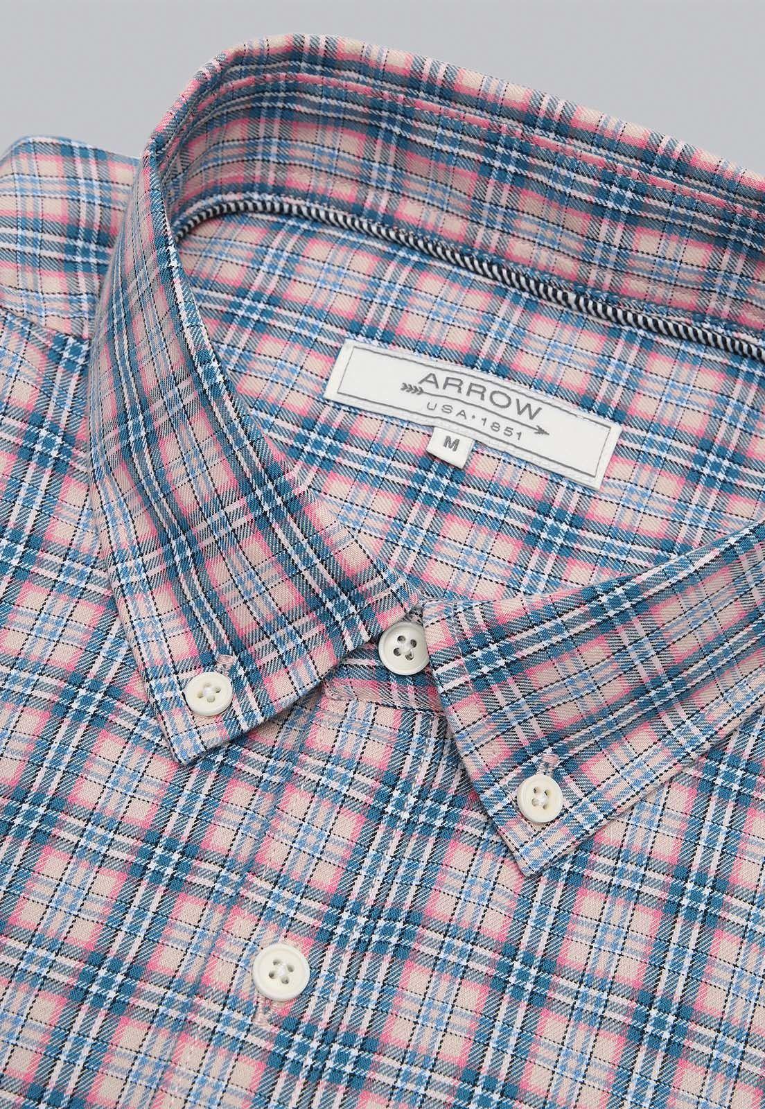 Camisa Cuadros Manga Larga Arrow CM31048RD-4