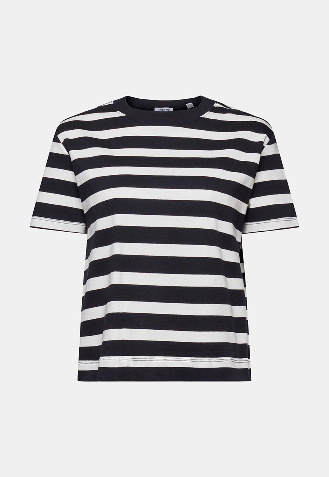 Polera A Rayas Con Cuello Redondo Mujer Esprit 034EE1K342-4