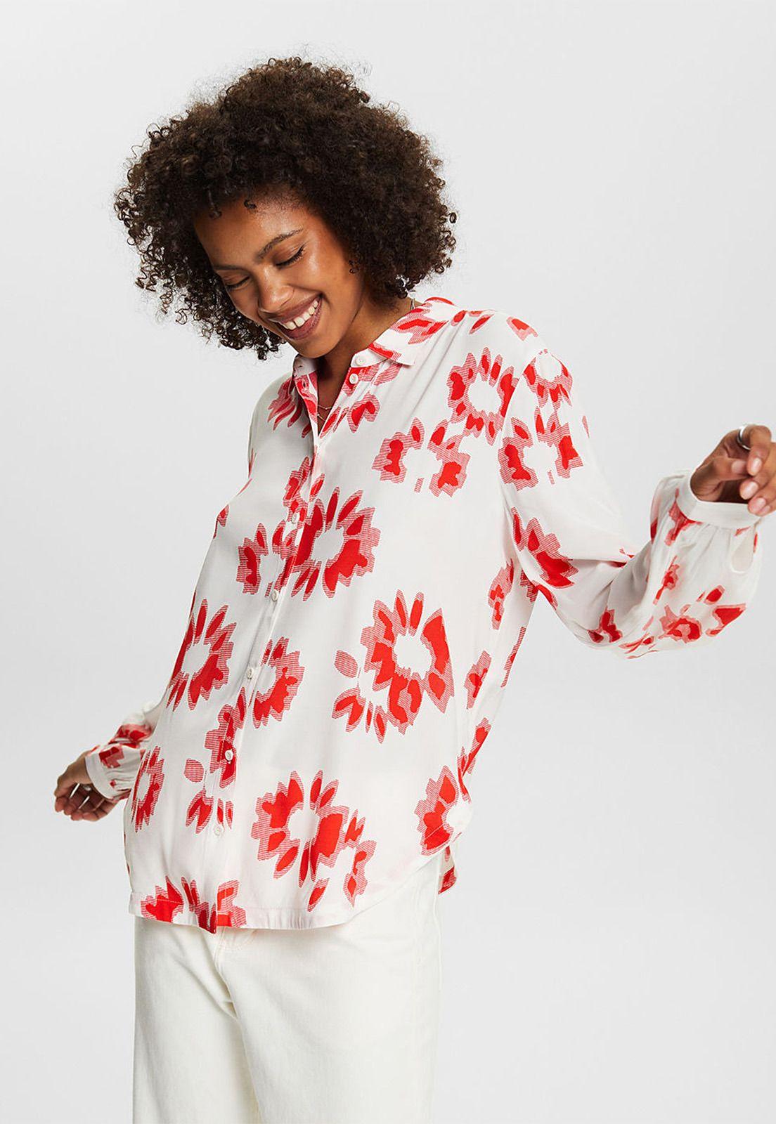 Blusa Camisera Estampada Mujer Esprit 014EE1F310-0