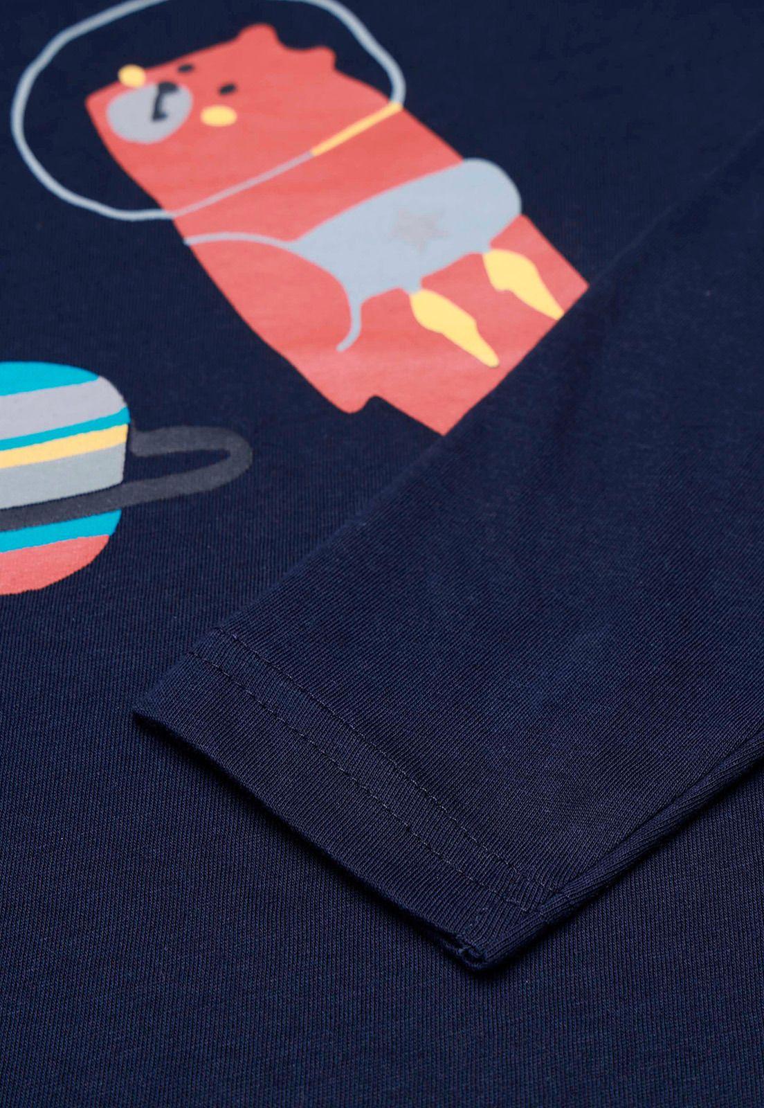 Polera Estampada Niño Osito PO2O008AZ-3