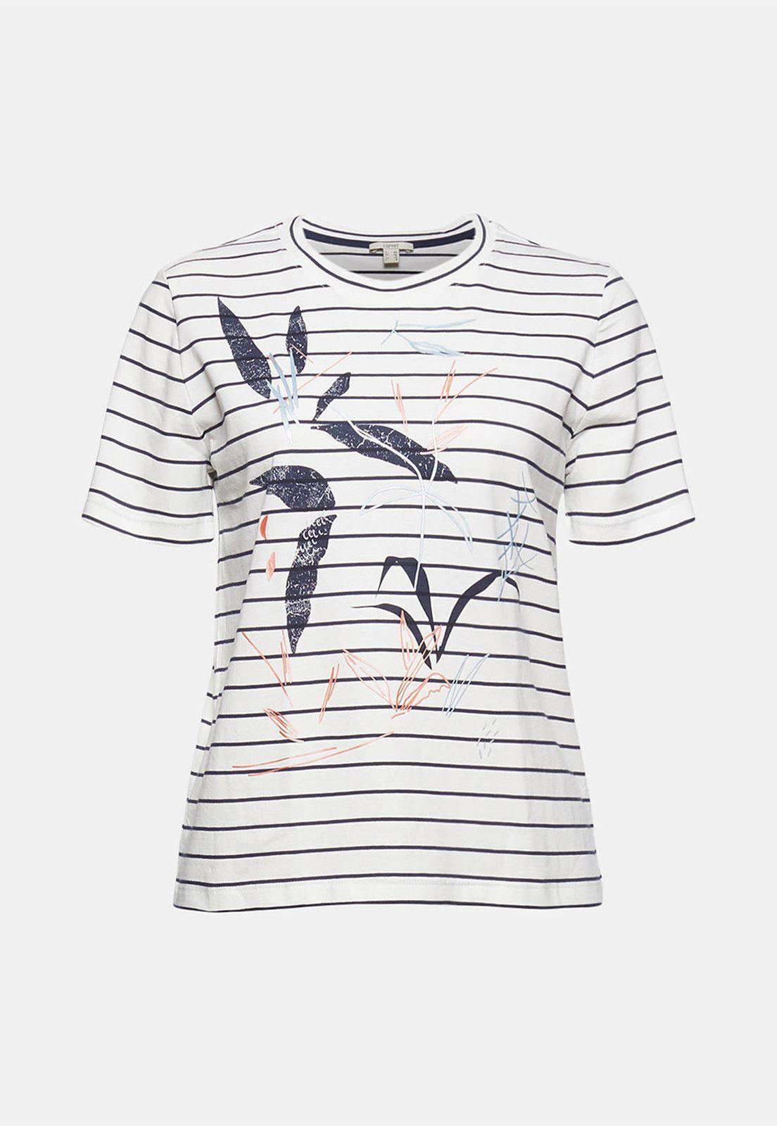 Polera Mujer De Rayas Con Estampado Esprit-3