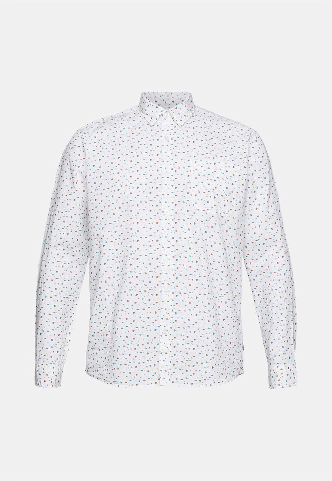 Camisa Estampada En 100% Algodón Esprit-3