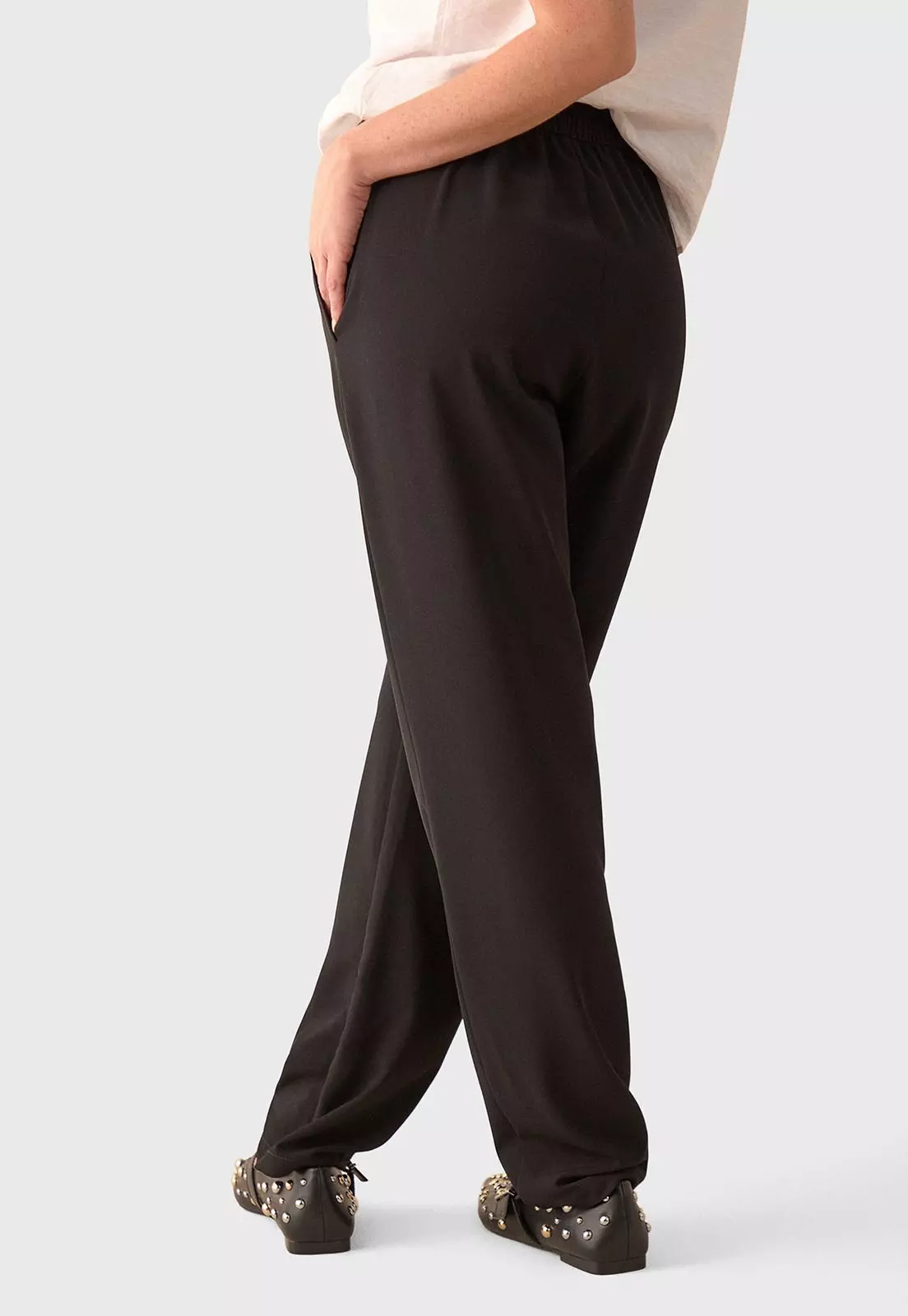 Pantalón Fluido con elástico Mujer Esprit 130G915-1
