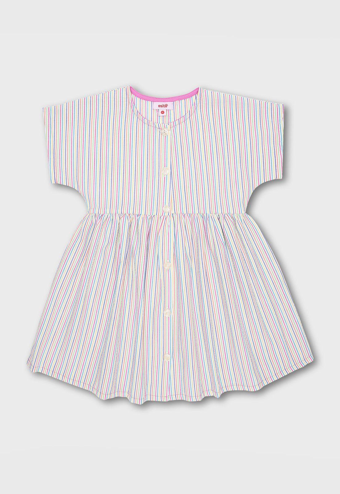 Vestido Manga Corta Niña Osito VEAV555RD-0