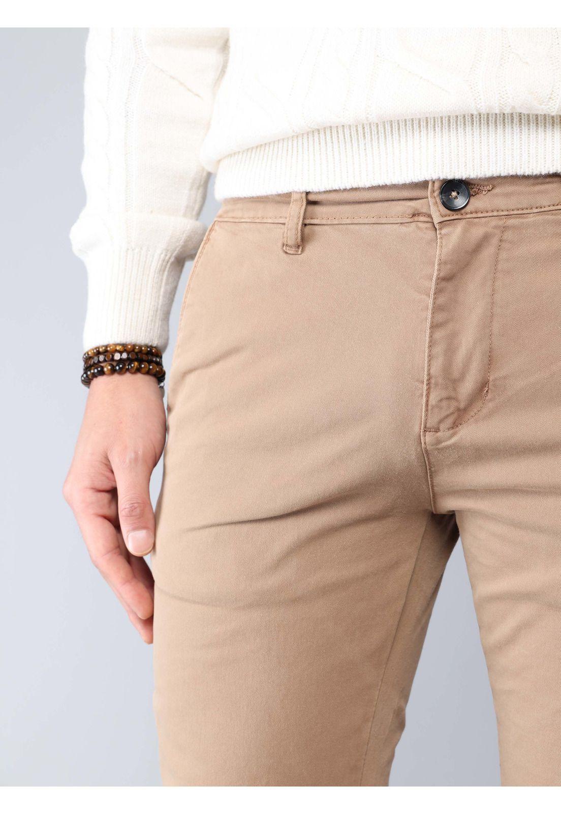 Pantalón Chino Spandex Regular Fit Camel Soviet SCIB085CM-2