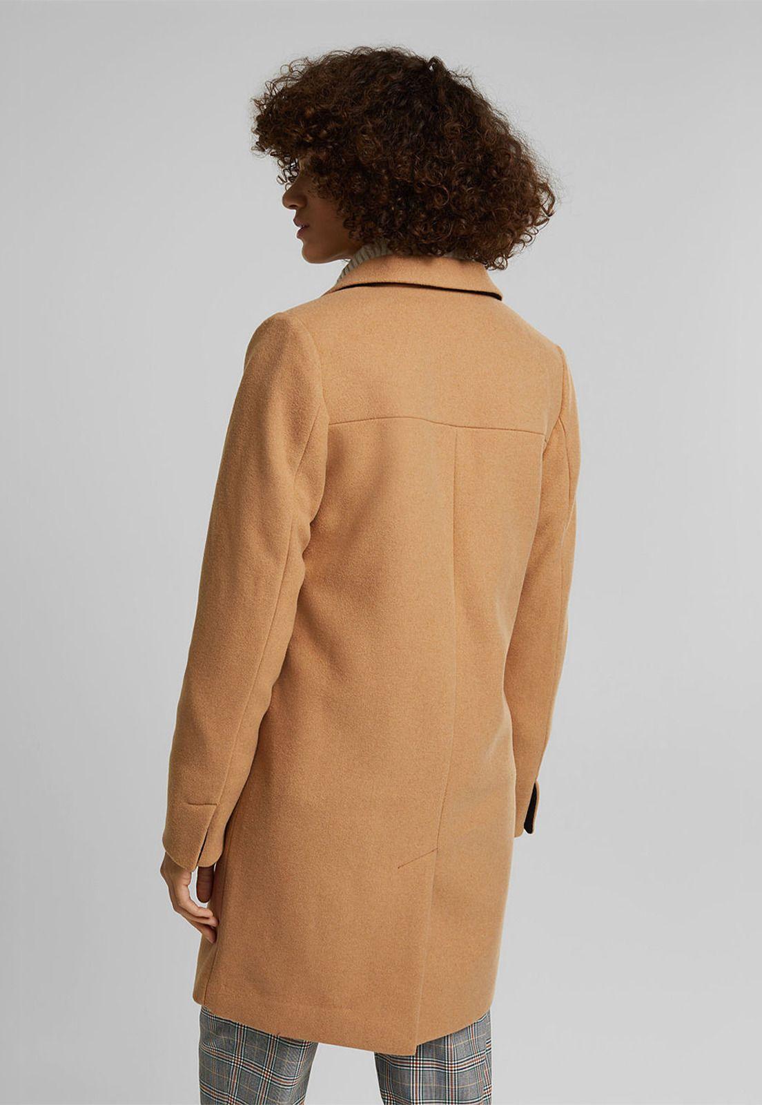 Abrigo Mujer Con Lana Esprit-2