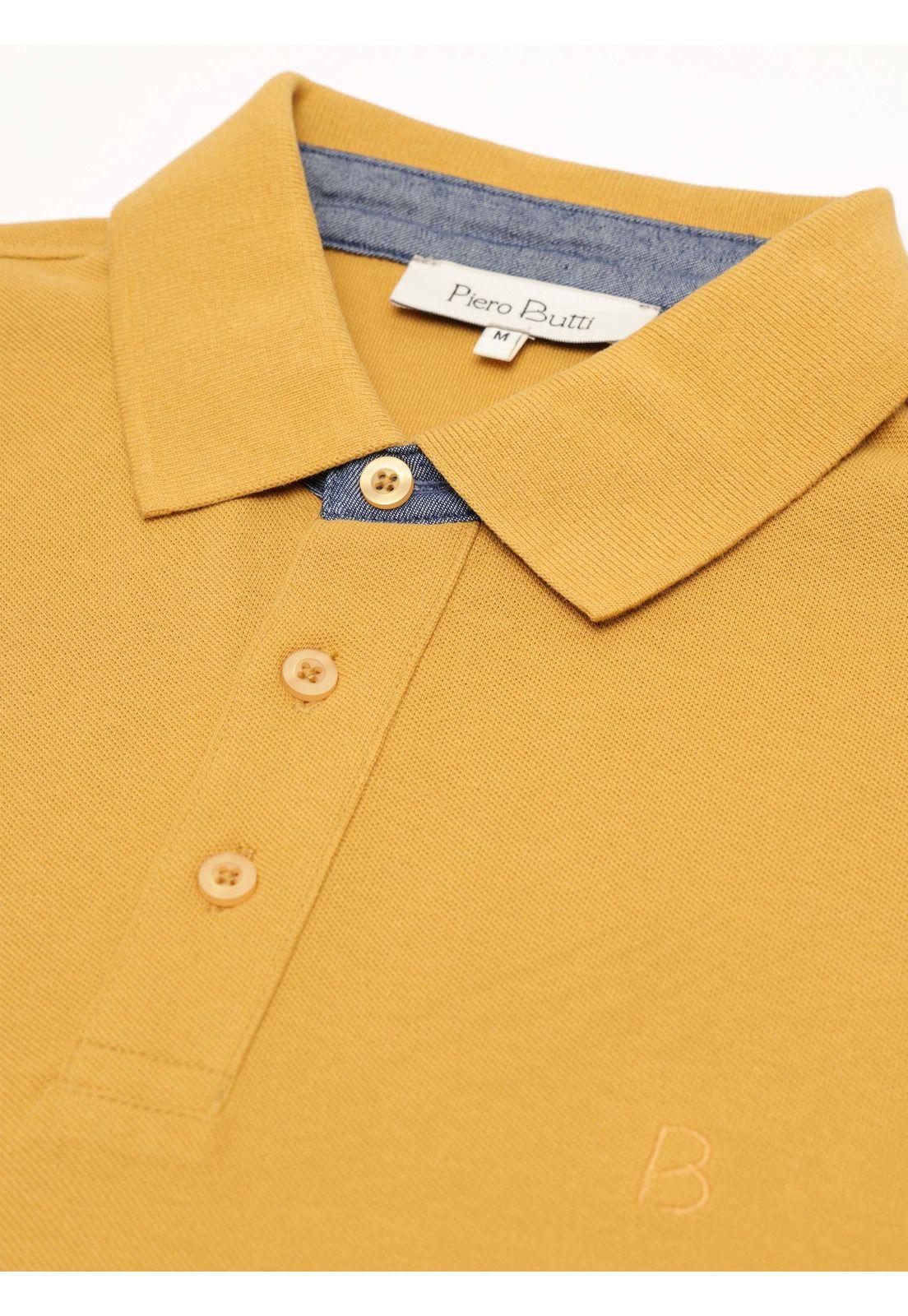 Polera Pique Regular Fit Mostaza Piero Butti PBDVK50MT-3