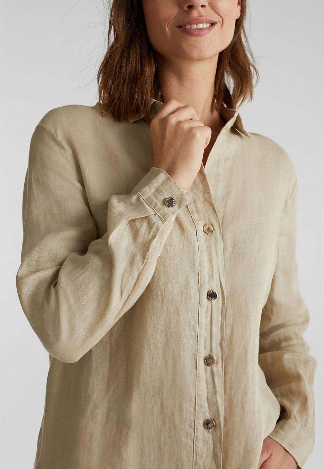 En lino: blusa camisera-2