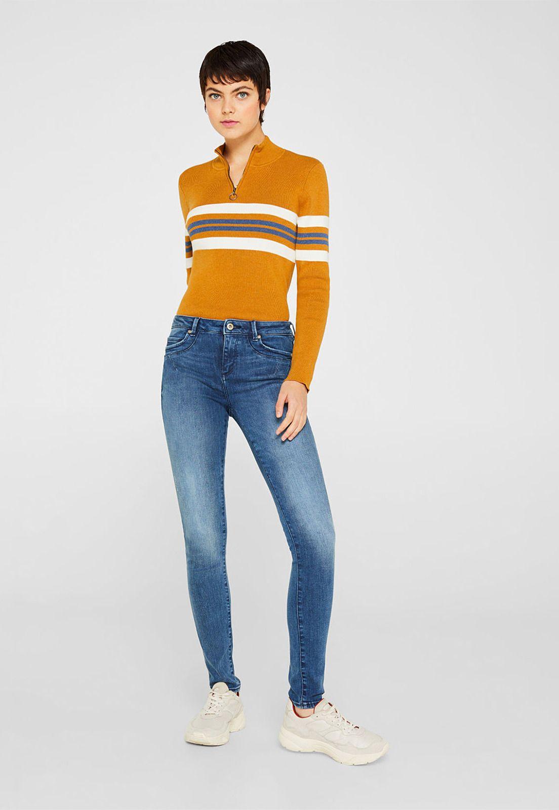 Jeans Skinny Medium Rise Esprit-0
