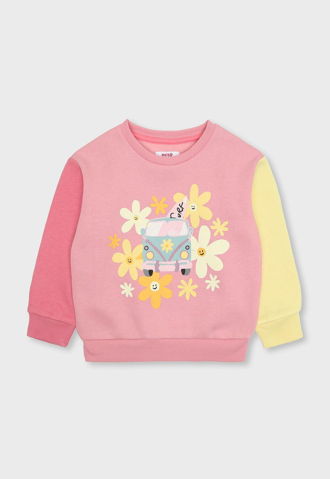 Poleron Niña Osito OPLAI12RD-0