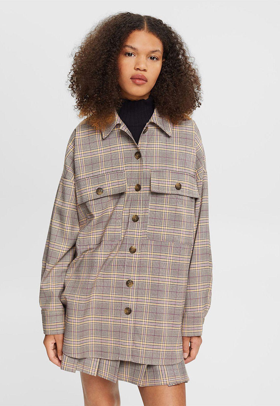 Chaqueta A Cuadros Mujer Esprit 102CC1G307-0