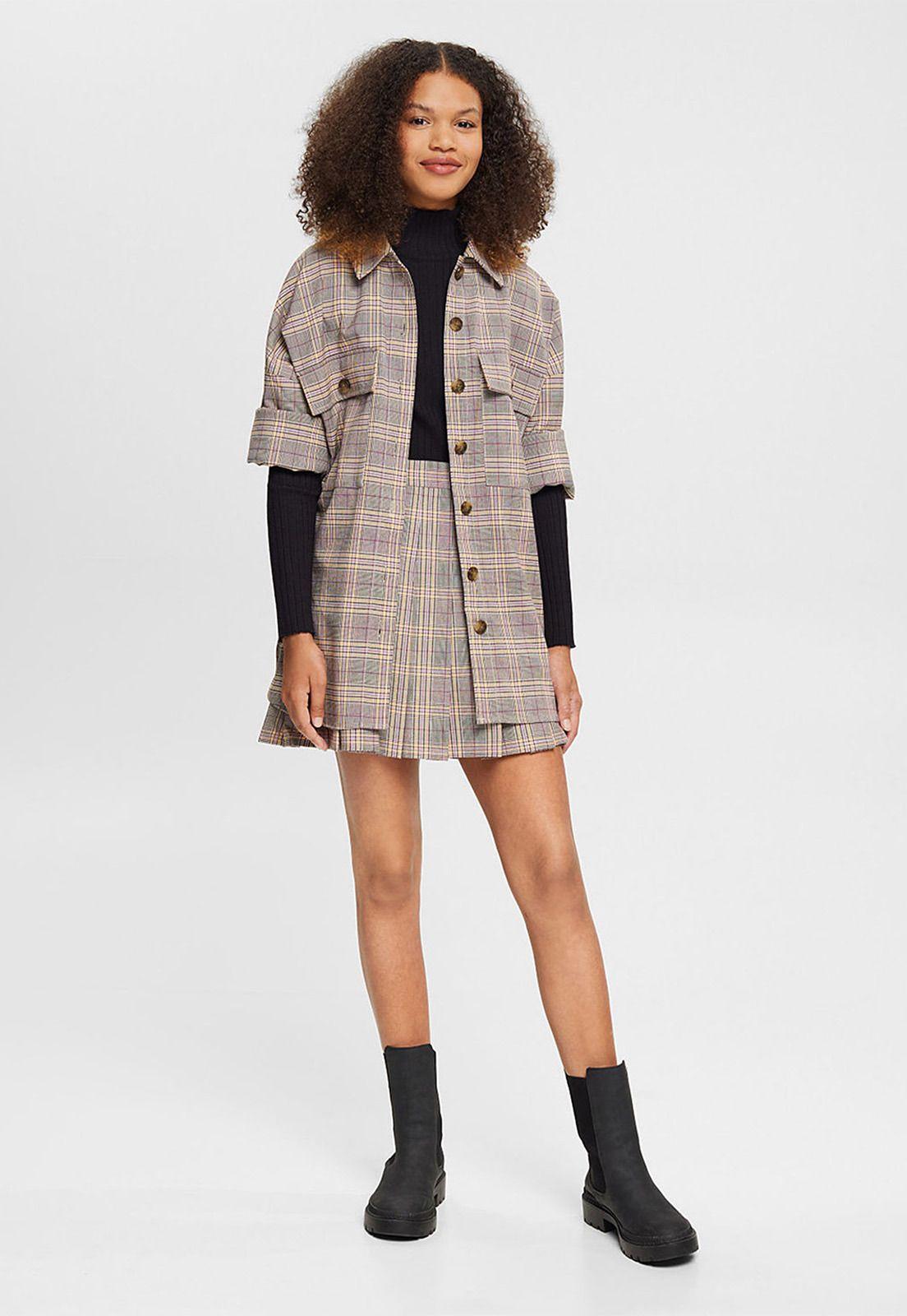 Chaqueta A Cuadros Mujer Esprit 102CC1G307-3