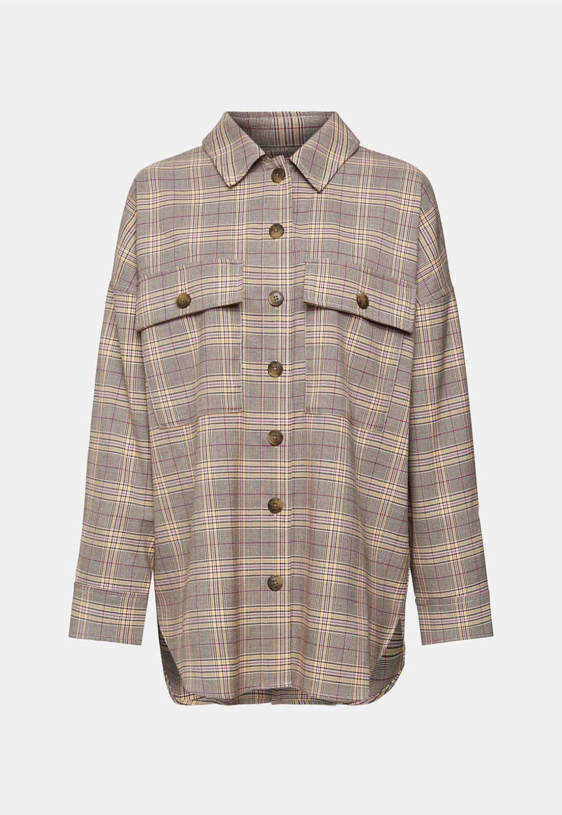 Chaqueta A Cuadros Mujer Esprit 102CC1G307-4