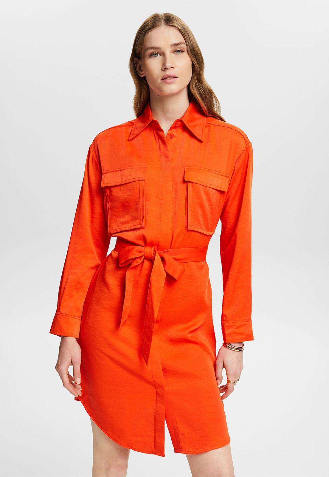 Vestido Camisero Con Cinturón Mujer Esprit 034EE1E360-2
