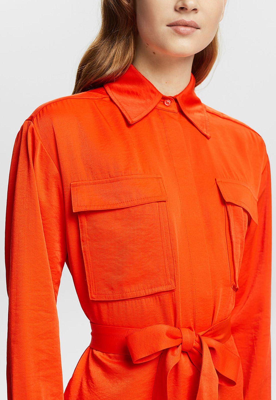 Vestido Camisero Con Cinturón Mujer Esprit 034EE1E360-4