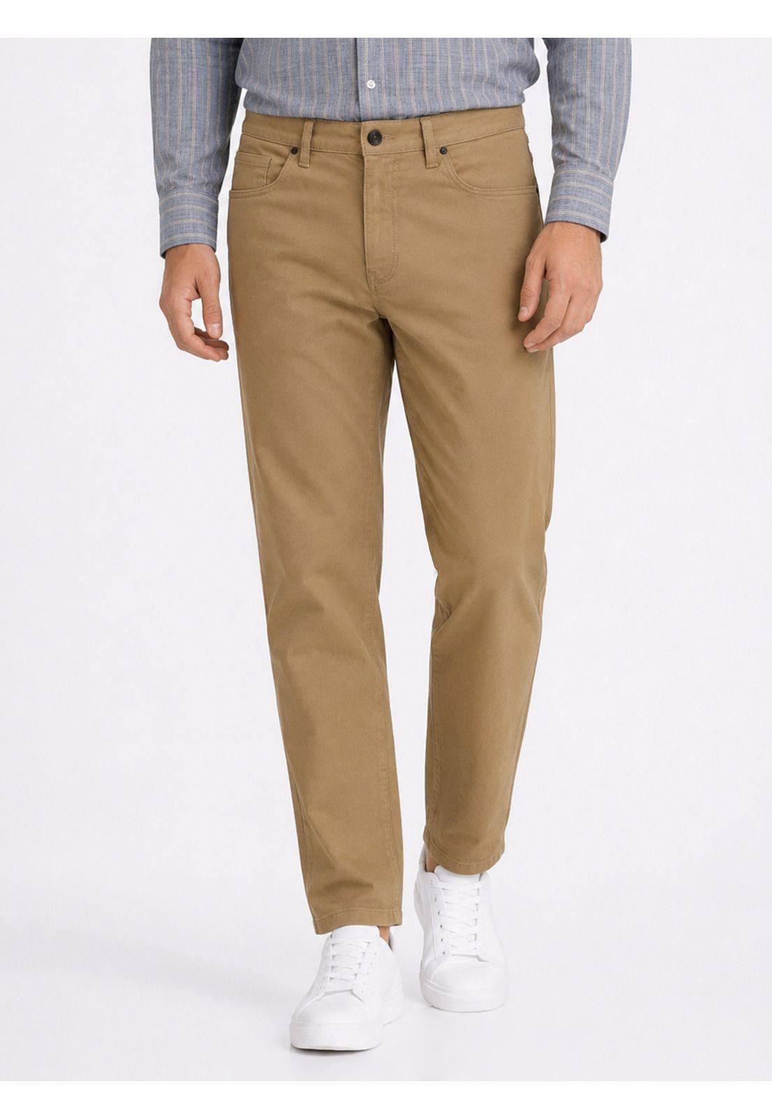Pantalón Stone Wash Regular Fit Café Piero Butti PBDVB05CA-0