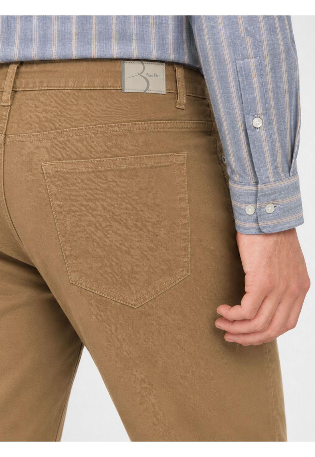 Pantalón Stone Wash Regular Fit Café Piero Butti PBDVB05CA-2
