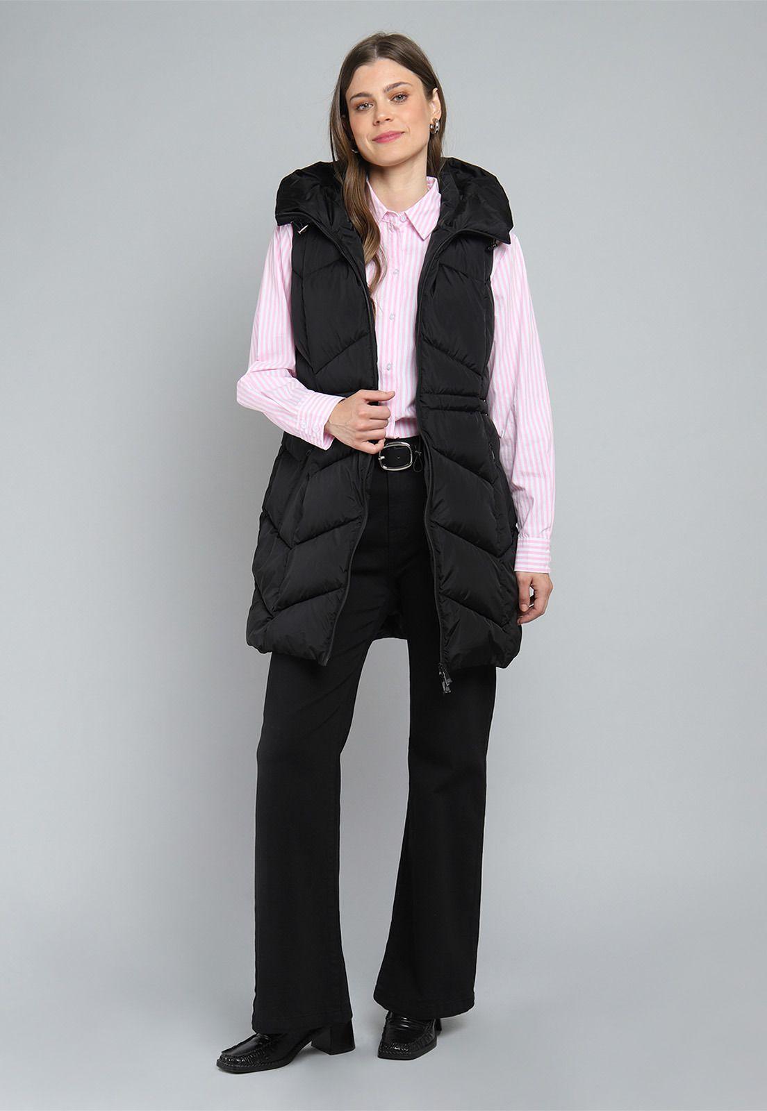 Parka Larga sin Mangas con Capucha Mujer Esprit G000124-3