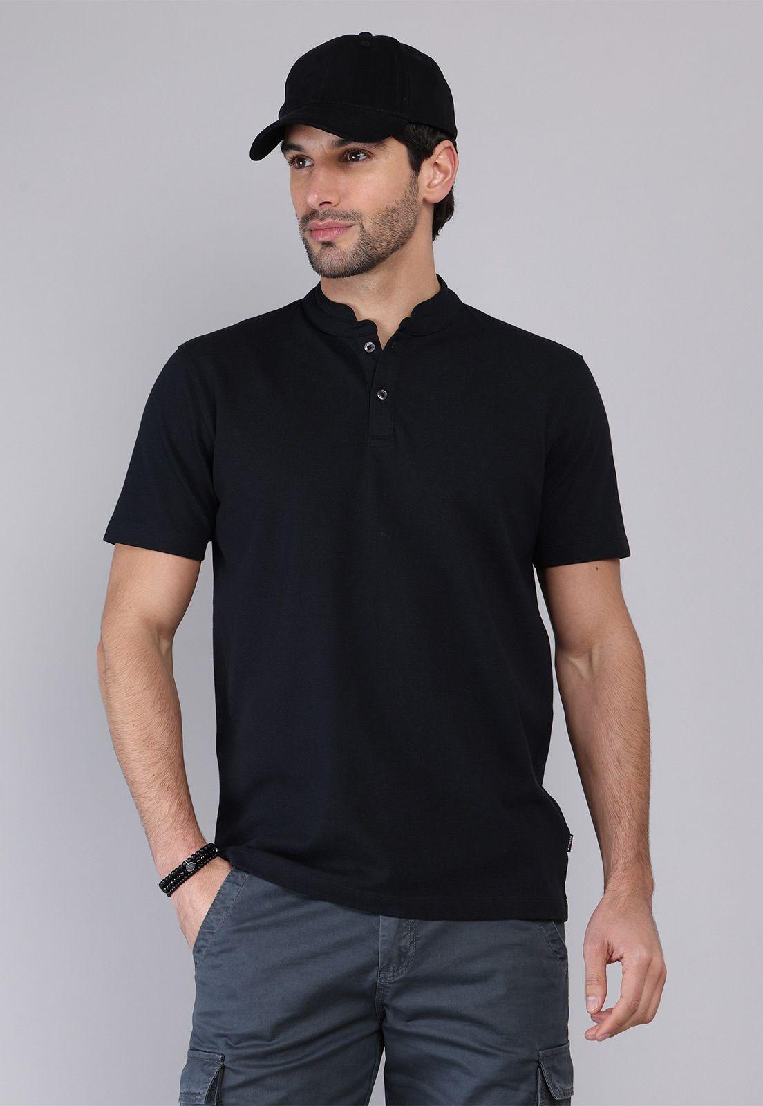 Polera Pique Cuello Mao Soviet SCVK045NE-0