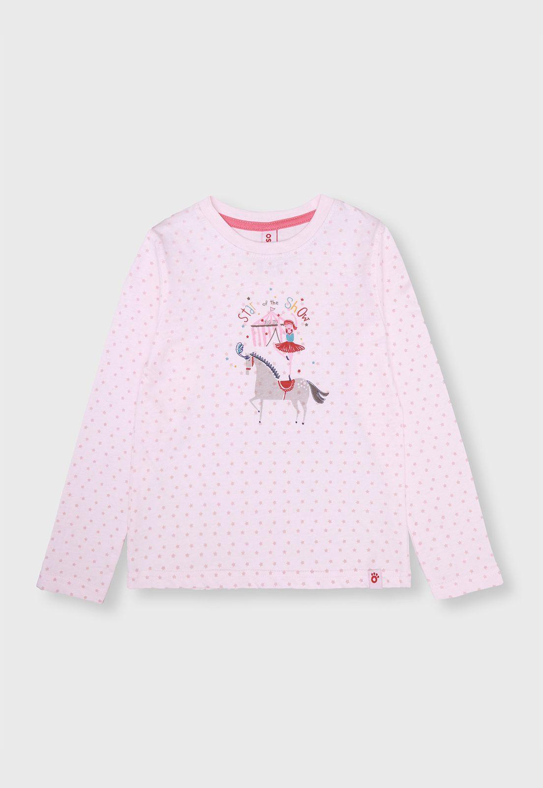 Polera Estampada Niña Osito-0