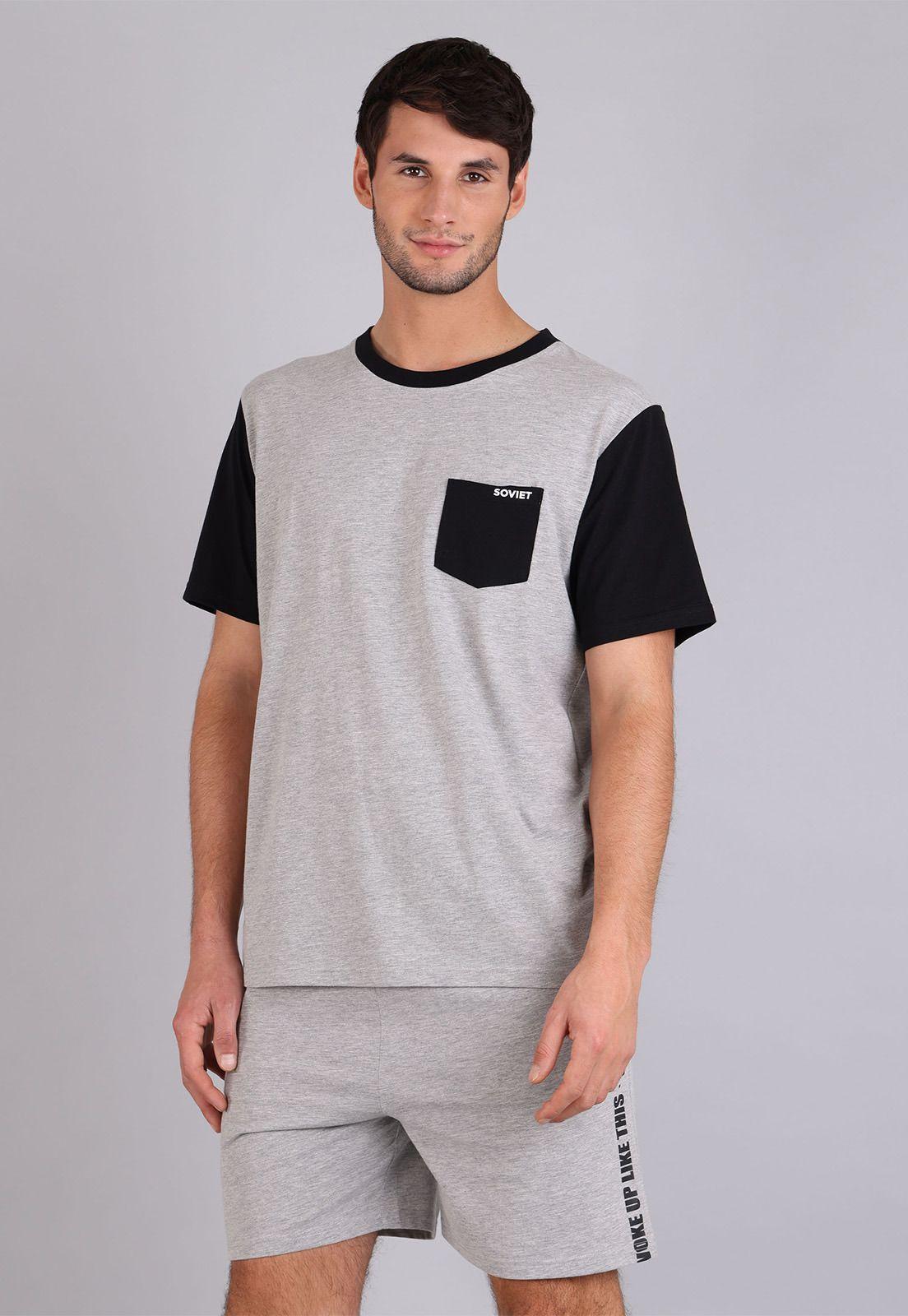 Pijama Corto Hombre Soviet SPH2403GR-0