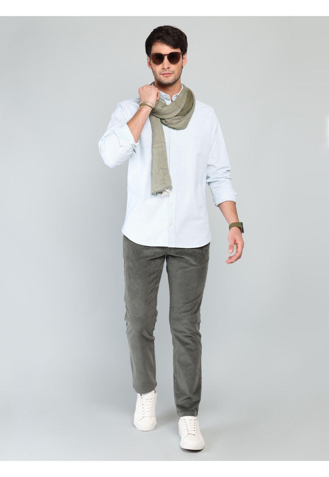 Camisa Oxford Spandex Regular fit Verde Arrow CM33006VE-3