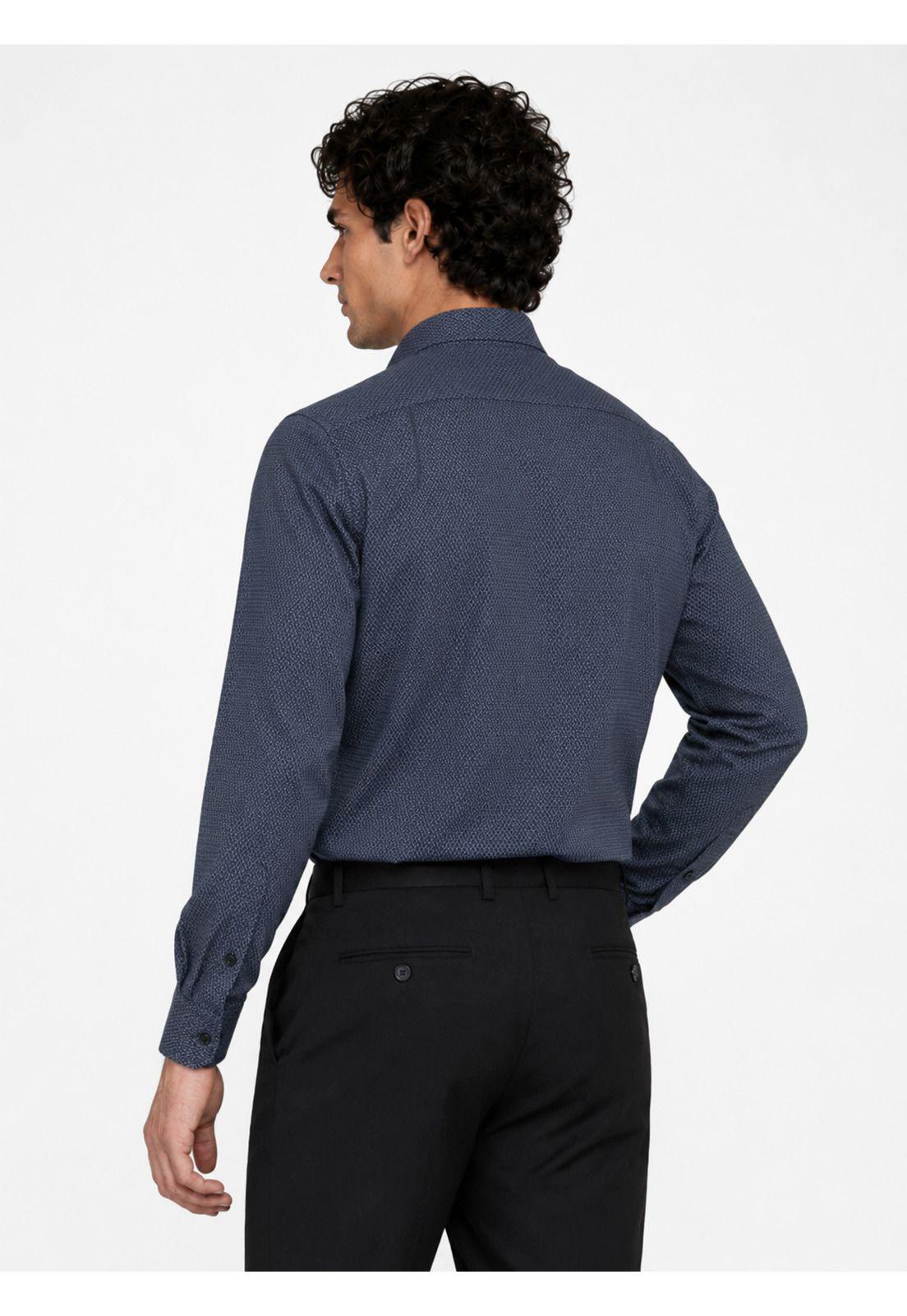 Camisa Formal Spandex Tailored Fit Azul Arrow ARM0628AZ-2
