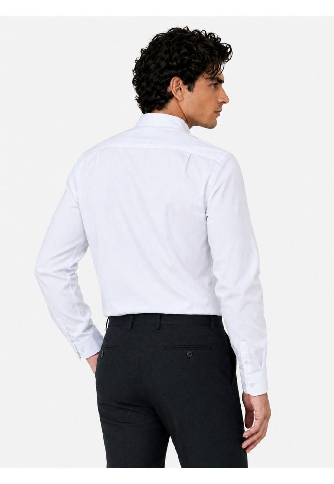 Camisa Formal Texturada Slim Fit Blanco Arrow ARM0640BL-2