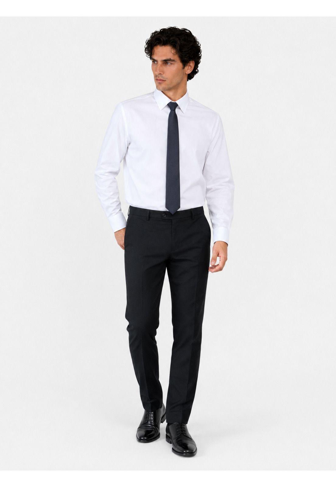Camisa Formal Texturada Slim Fit Blanco Arrow ARM0640BL-4