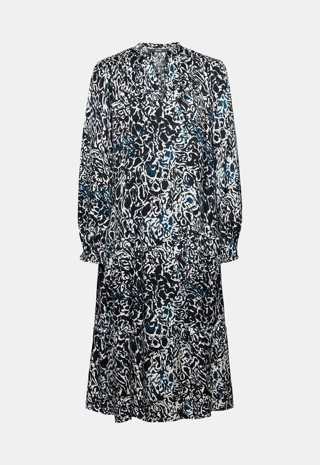 Vestido Midi Estampado Cuello Medio Mujer Esprit-3