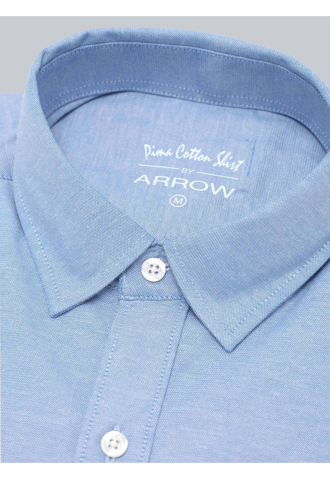 Camisa Melange Regular Fit Azul Arrow CM33066AZ-4