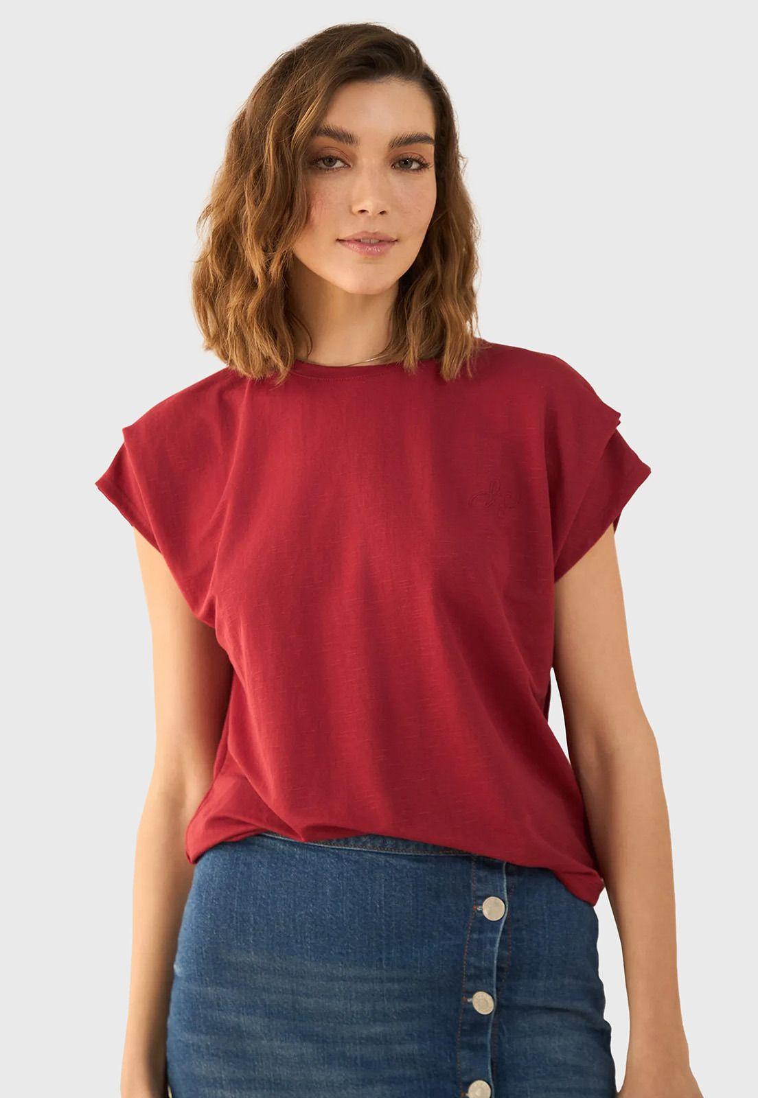 Polera Fluida Manga Moda Mujer Esprit 401G011-2